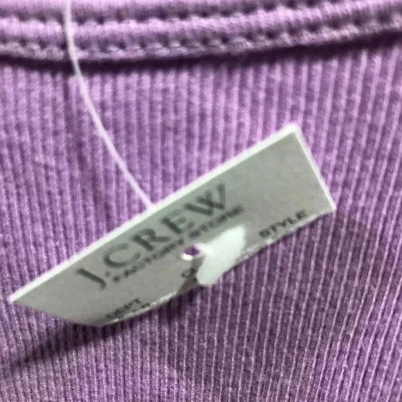 J. Crew Rib Knit Scoop neck,lavender/purple tank top/shell - Picture 3 of 6